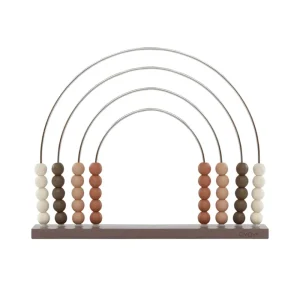 Kids OYOY Mini Wooden Toys>Abacus Rainbow, Dark –