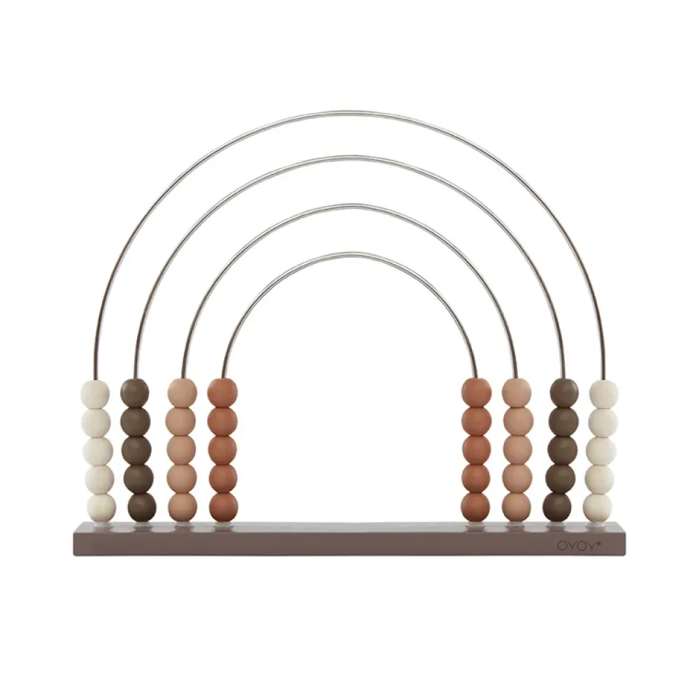 abacus_rainbow_dark__oyoy_0.webp Kids OYOY Mini Wooden Toys>Abacus Rainbow, Dark –