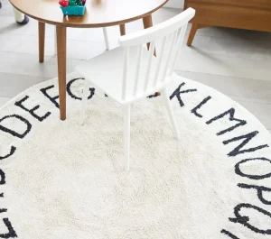 Kids Lorena Canals Rugs And Playmats>ABC Rug, Natural / Black –