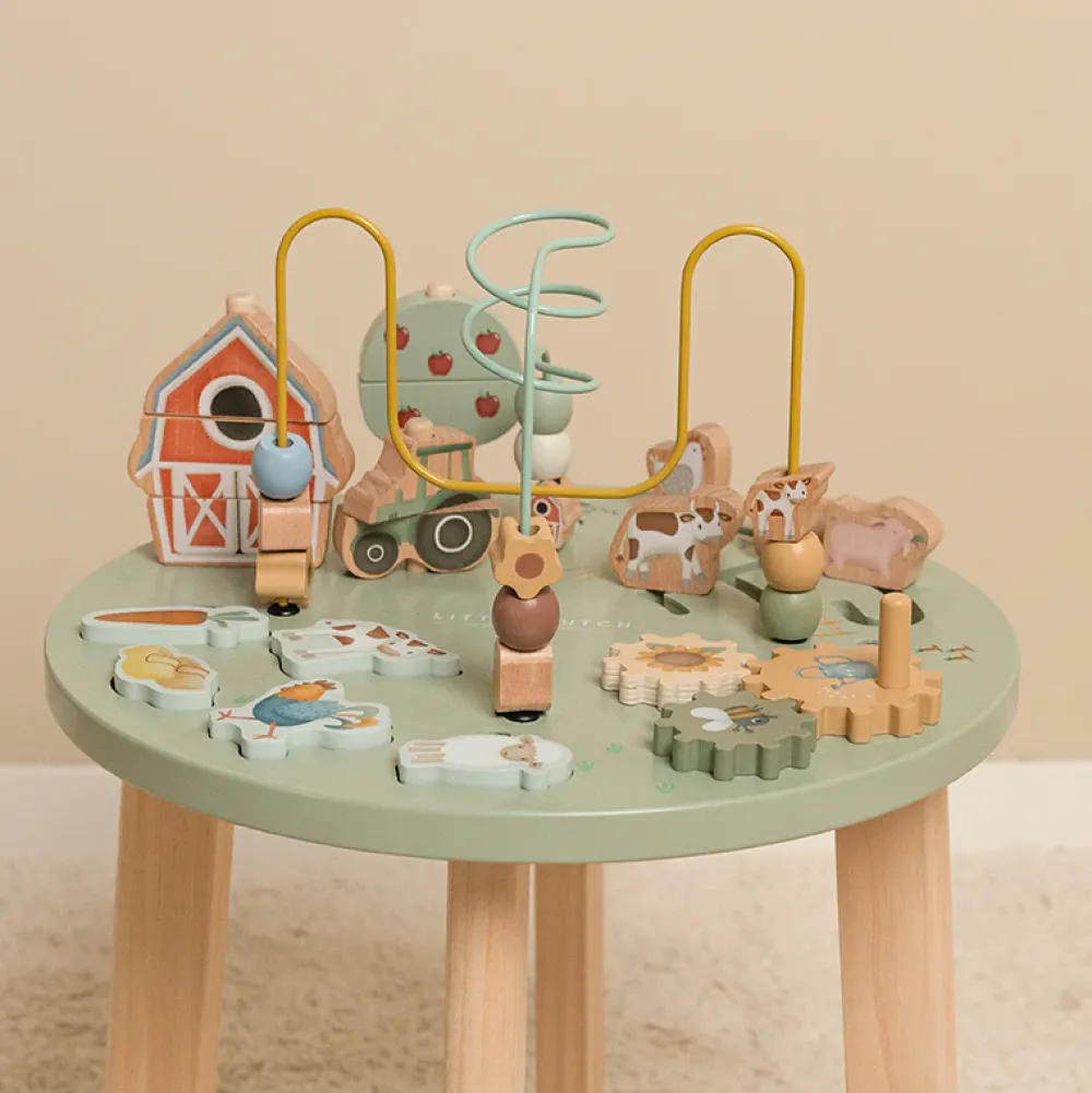 activity_table_little_far_1.webp Kids Little Dutch Wooden Toys | Baby Toys>Activity Table Little Farm –