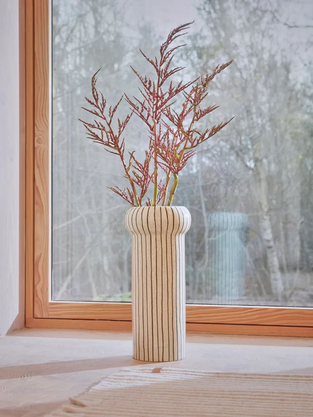 aki_vase_dark_green__oyoy_1.webp OYOY Ceramics And Vases>Aki Vase, Dark Green –