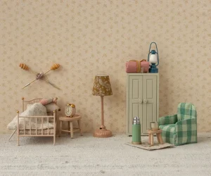 Kids Maileg Doll Accessories>Alarm clock, Mouse, Powder –