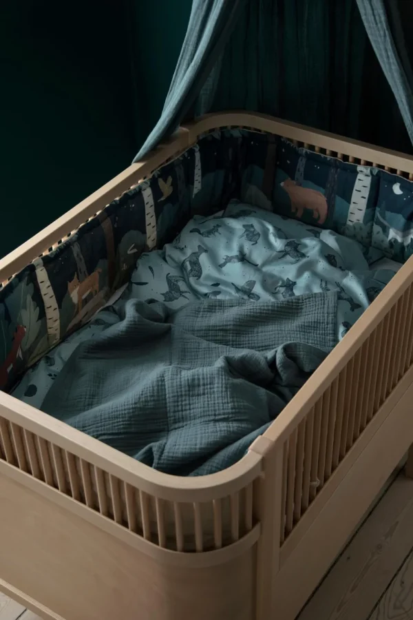 Kids Sebra Interior Baby And Kids Bedding>Baby Bedding, Nightfall, Hazy Blue – Sebra