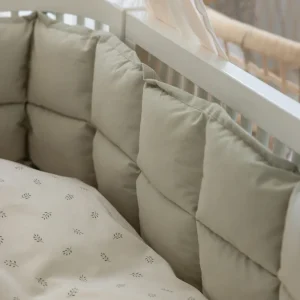 Kids Sebra Interior Bed Bumpers>Baby bumper, Kapok Mist Green L – Sebra