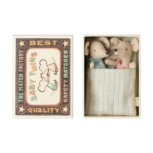 Kids Maileg Doll Accessories | Cuddly Toys>Baby mice, twins in box –