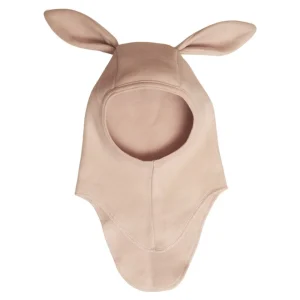 Kids Huttelihut Girl 2-8Y>Balaclava Ears Cotton Fleece, Dust Rose –