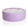 Kids Kidkii Ball Pits>Ball pit round purple inkl. 200 balls white pearl –