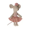 Kids Maileg Doll Accessories>Ballerina mouse, Little sister Rose –
