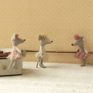Kids Maileg Doll Accessories>Ballerina mouse, Little sister Off White –