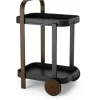 Nordichaus Tables | Storage Shelves>Bar trolley 80 x 53 cm, Brown/Black