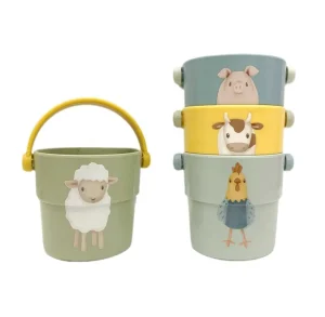 Kids Little Dutch Bath Toys>Bath Cups Little Farm –