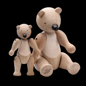 Nordichaus Design Figures>Bear small, oak / maple – Kay Bojesen