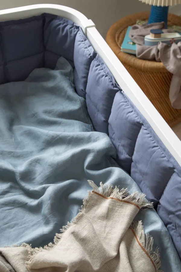 Kids Sebra Interior Bed Bumpers>Bed Bumper Kapok, nordic blue – Sebra
