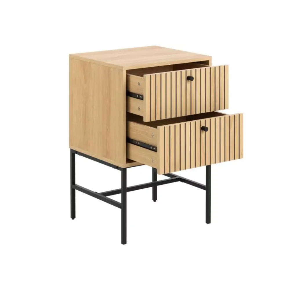 bedside_table_albany_brow_1.webp AC Design Furniture Storage Shelves | Bedroom>Bedside table Albany, brown – AC Design