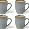 Bitz Kitchen>coffee cup 30 cl 4 piece, grey / cream