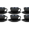 Bitz Kitchen>coffee cup 0.24 l 6 pieces, black / dark blue