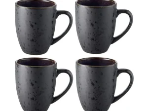 Bitz Kitchen>coffee cup 0.3 l, 4 pieces, black / dark blue