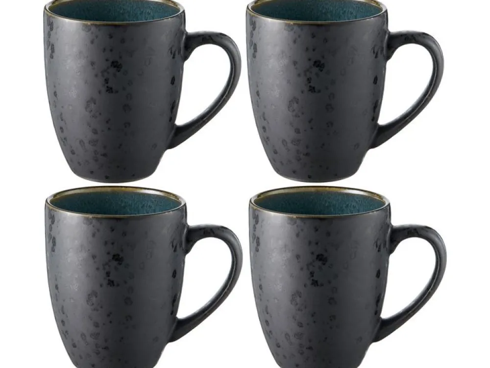 bitz_coffee_cup__l__piece_0.webp Bitz Kitchen>coffee cup 0.3 l, 4 pieces, black / green