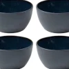 Bitz Kitchen>snack bowl Ø 14 cm 4 pieces, black / blue