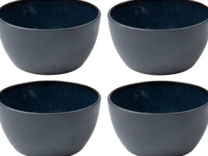 Bitz Kitchen>snack bowl Ø 14 cm 4 pieces, black / blue