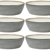 Bitz Kitchen>soup bowl Ø 18 cm 6 piece, cream grey