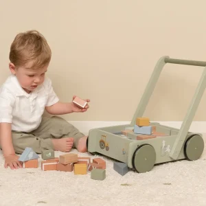 Kids Little Dutch Wooden Toys>Block Trolley Little Farm –