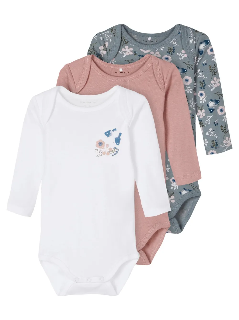 body_pack_flowers__name_i_0.webp Kids Name It Baby Girl>Body 3-Pack Flowers –