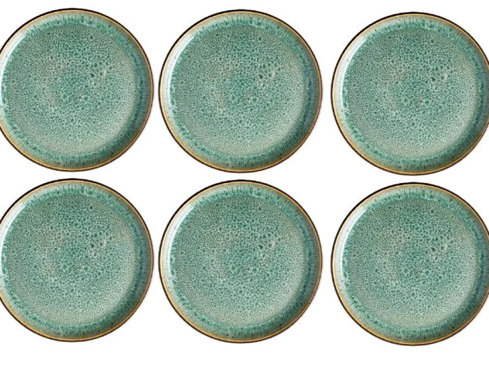 breakfast_and_dessert_pla_0.webp Bitz Kitchen>Breakfast and dessert plates 6 pieces, green / black –