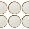 Bitz Kitchen>Breakfast plates Ø 21 cm 6 pieces, brown creme –