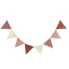 Kids Sebra Interior Birthday / Party | Garlands>Bunting Flags, double-sided, blossom pink –