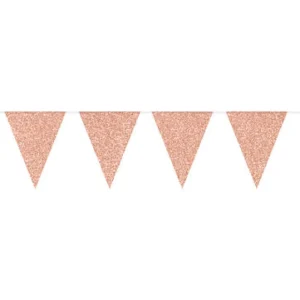 Kids Nordichaus Birthday / Party>Bunting Garland Glitter Rose Gold – 6M Paper