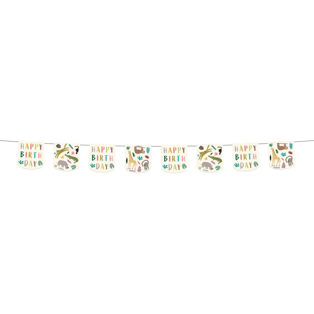 bunting_garland_zoo_party_0.webp Kids Nordichaus Birthday / Party>Bunting Garland Zoo Party – 6M Paper