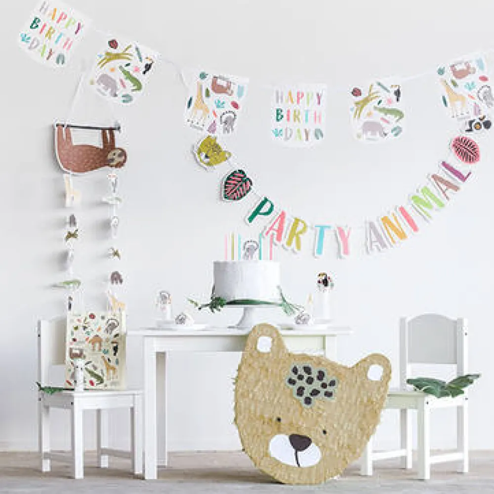 bunting_garland_zoo_party_1.webp Kids Nordichaus Birthday / Party>Bunting Garland Zoo Party – 6M Paper