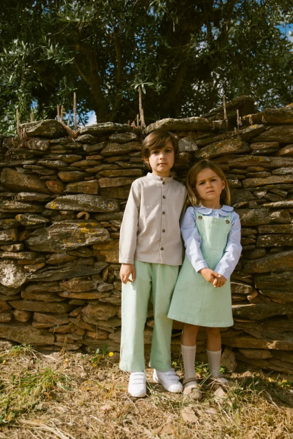 Kids/BOY Marmar Copenhagen Boy 2-8Y>Button-up shirt, Stone Wall – Marmar