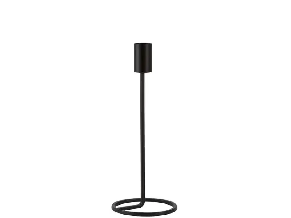 candlestick_amat__cm_blac_0.webp Villa Collection Candle And Holders>Candlestick Amat 23.5 cm, Black –