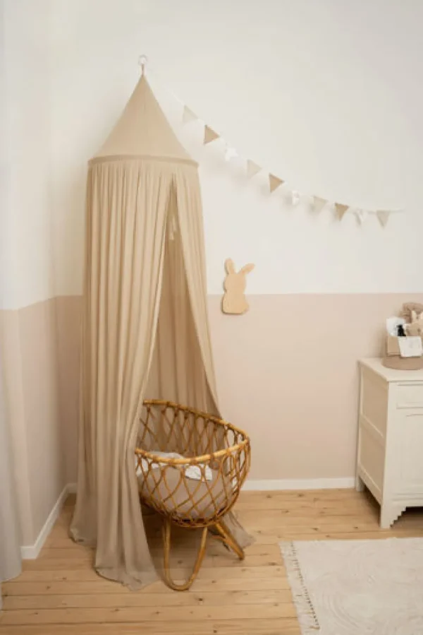 Kids Little Dutch Bed Canopies>Canopy muslin Beige –