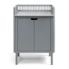 Kids Sebra Interior Kids Furniture>Changing Table, doors, classic grey – Sebra