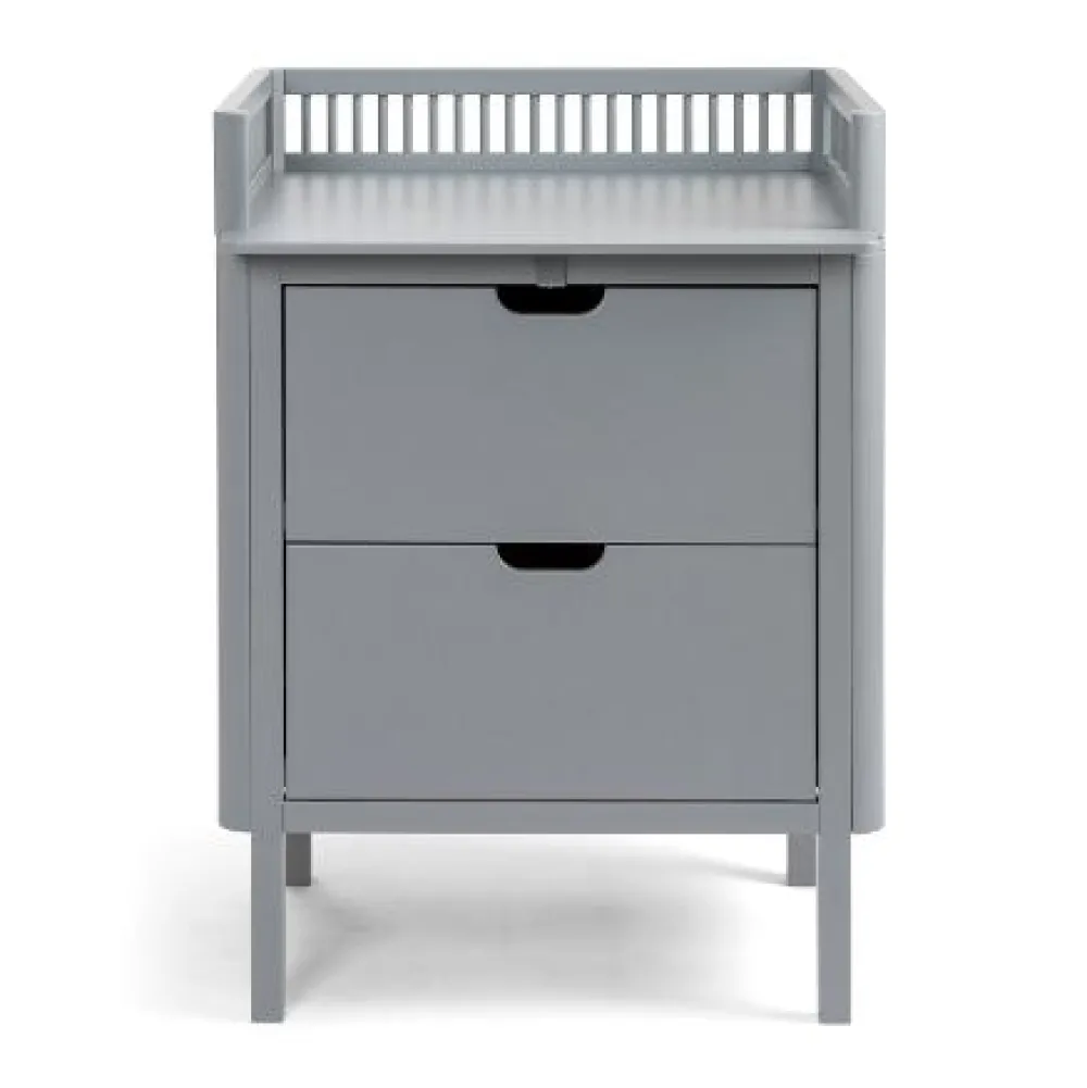 changing_table_drawers_cl_0.webp Kids Sebra Interior Kids Furniture>Changing Table, Drawers, classic grey – Sebra