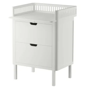 Kids Sebra Interior Kids Furniture>Changing table, drawers, white – Sebra