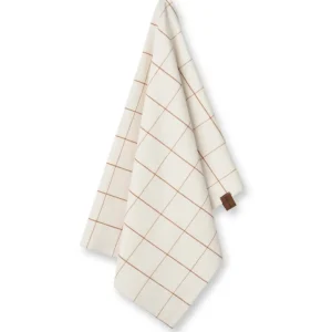 Humdakin Textiles | Kitchen>Check Tea towel, Brown Sugar –