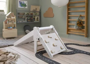 Kids Sebra Interior Wooden Toys | Christmas Toys>Climbing Triangle White, FSC Mix – Sebra