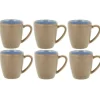 Bitz Kitchen>Coffee Cup 190 ml, 6 pieces, Beige/ Light Blue –
