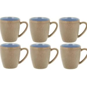 Bitz Kitchen>Coffee Cup 190 ml, 6 pieces, Beige/ Light Blue –