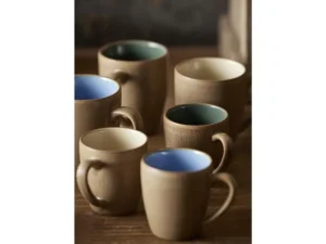 Bitz Kitchen>Coffee Cup 190 ml, 6 pieces, Beige/ Light Blue –