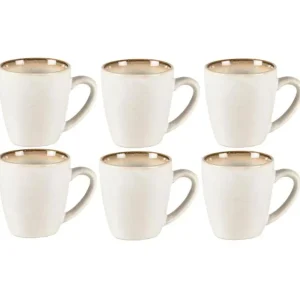 Bitz Kitchen>Coffee cups 0.19 l 6 pieces, Creme / Brown –