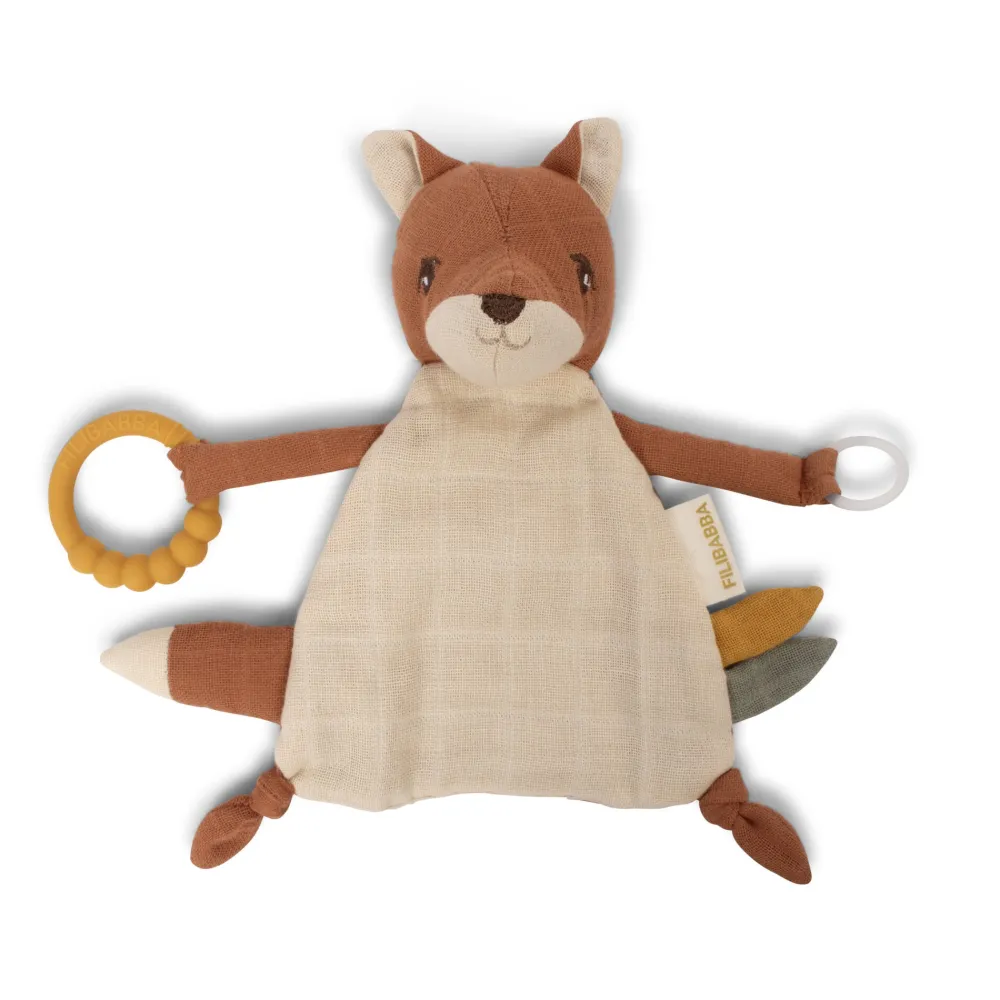 comfort_cloth_with_teethe_0-1.webp Kids FILIBABBA Cuddly Toys | Baby Toys>Comfort Cloth with teether, Freya the Fox –