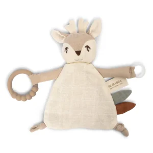 Kids FILIBABBA Baby Toys>Comfort Cloth with teether, Fawn –