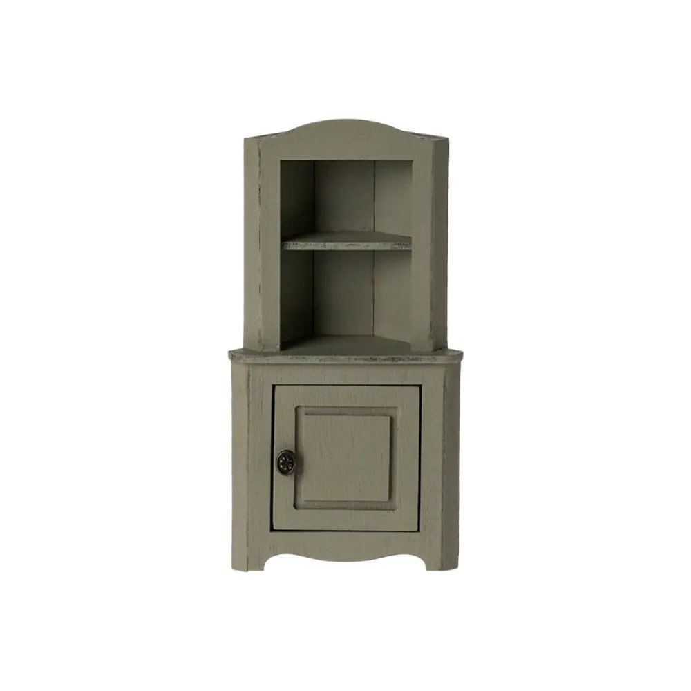 corner_cabinet_mouse_ligh_0.webp Kids Maileg Doll Accessories>Corner Cabinet, Mouse Light green –