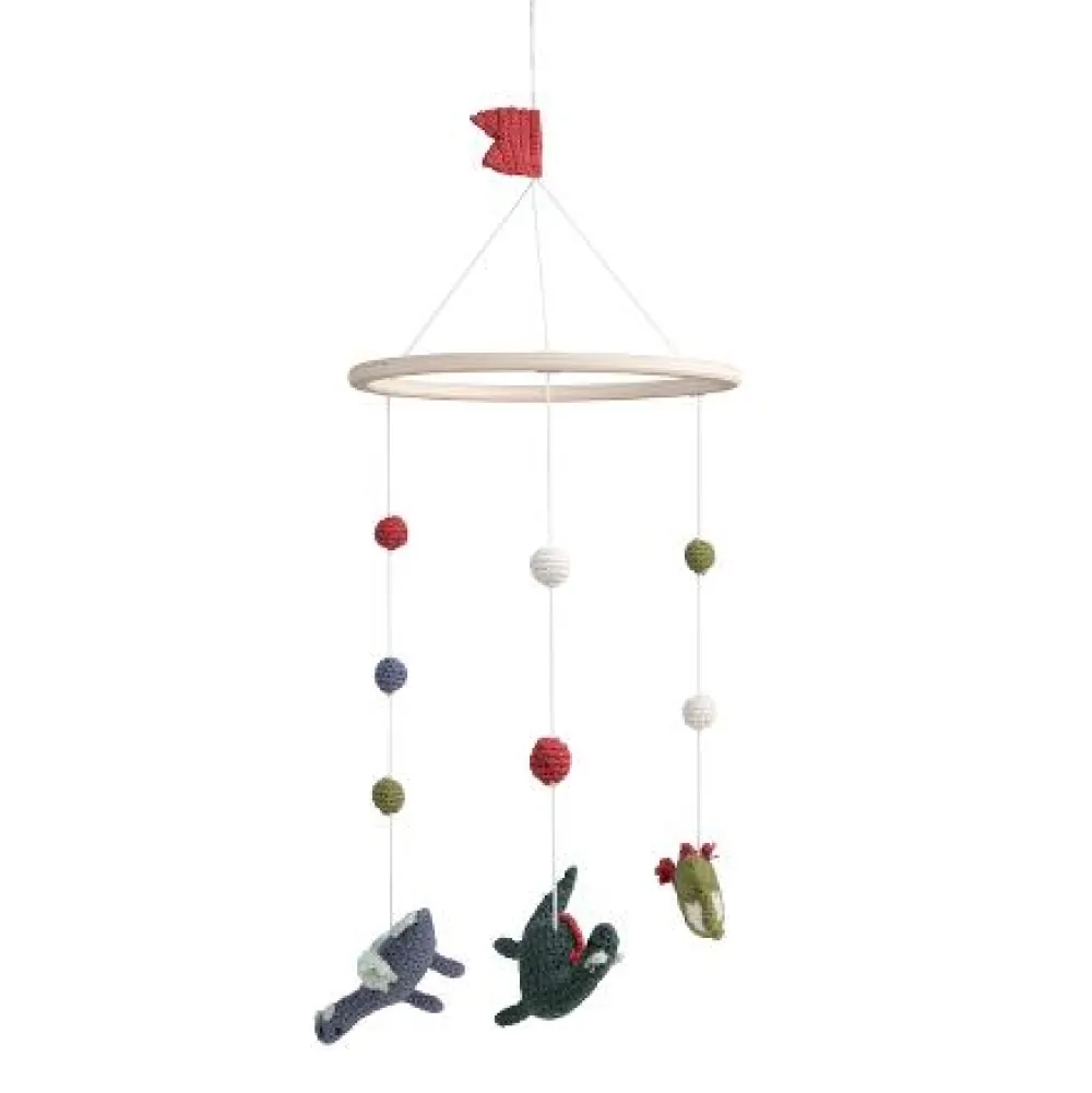 crochet_baby_mobile_drago_0.webp Kids Sebra Interior Mobiles>Crochet baby mobile, Dragon Tales – Sebra