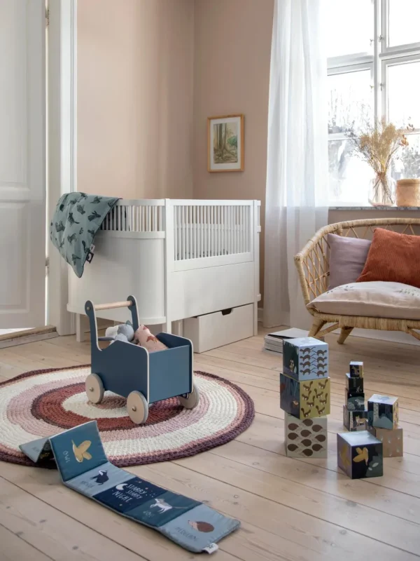 Kids Sebra Interior Rugs And Playmats>Crochet floor mat, dreamy rose – Sebra